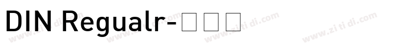 DIN Regualr字体转换